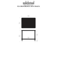 Solidsteel S3-2 (orzech). Stolik audio. - 2