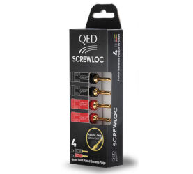 Qed Screwloc QE1880. Wtyki głośnikowe typu banan (4szt).
