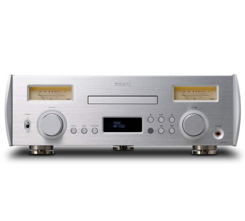 Teac NR-7CD (srebrny). Wzmacniacz stereo z funkcjami sieciowymi.