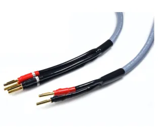 Melodika MDBW41530G. Przewody głośnikowe z wtykami typu banan bi-wire (2x3m).