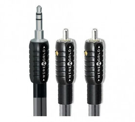 Wireworld Nano-Silver Eclipse. Przewód Mini Jack - 2xRCA (3.0m).