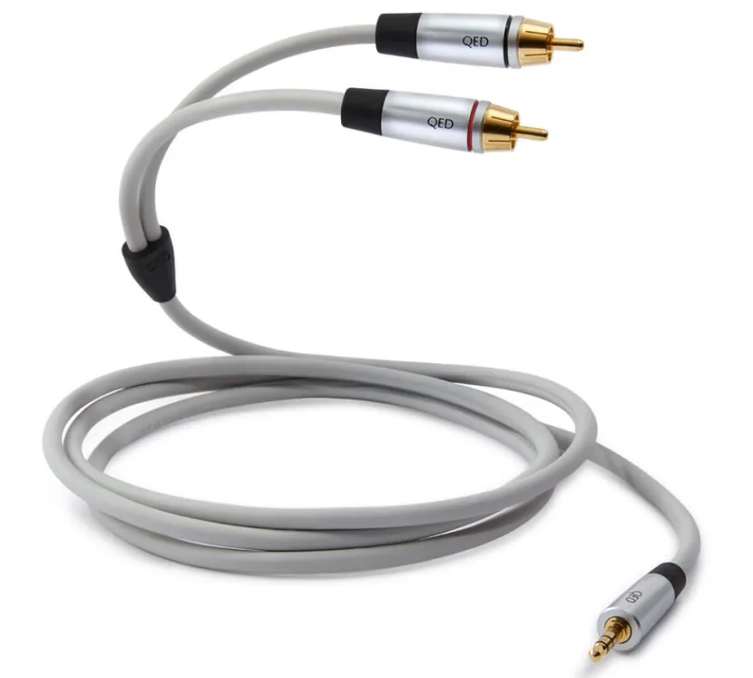 QED Performance QE7737. Przewód mini-jack - 2xRCA (3m).