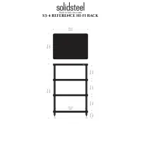 Solidsteel S3-4 (biały). Stolik audio. - 2