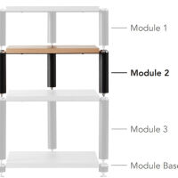 NorStone Copenhagen 2 (dąb). Stolik audio. - 2