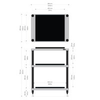 Solidsteel S5-3 30th Anniversary (srebrny). Stolik audio. - 2