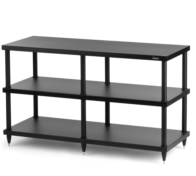 Solidsteel S4-3 (czarny). Stolik audio.