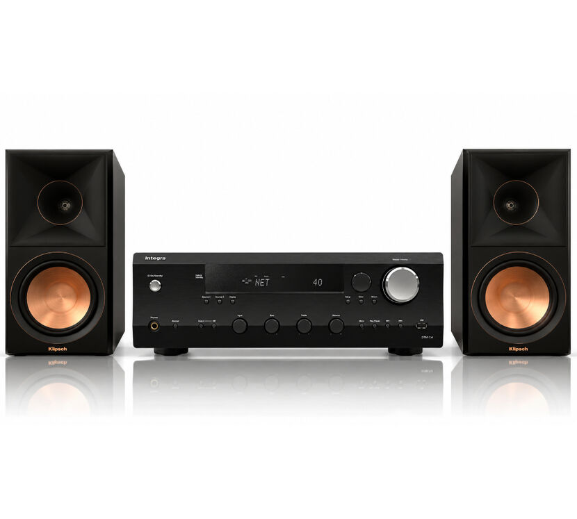 Integra DTM-7.4 + Klipsch RP-600M II (czarny). Zestaw stereo.