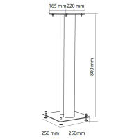 NorStone Stylum 3 (czarny). Podstawki głośnikowe. - 7