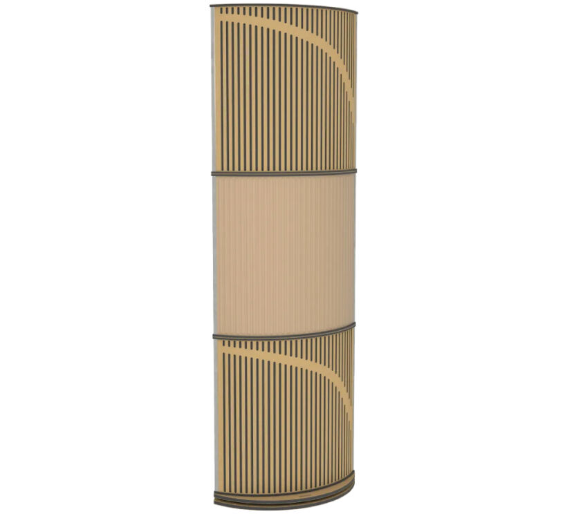 Vicoustic VicTotem Ultra VMT (beige - metallic gold). Panel akustyczny (trzy moduły).