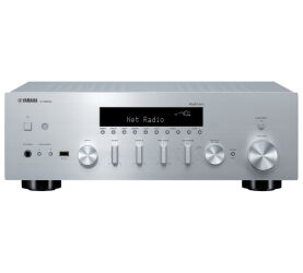 Yamaha R-N600A MusicCast (srebrny). Sieciowy amplituner stereo.