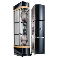 MBL 101 X-Treme MKII Radialstrahler System (czarny/chrom). Kolumny podłogowe.