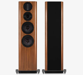 Wharfedale Aura 4 (orzech połysk). Kolumny podłogowe.