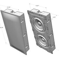 SVS 3000 IN-WALL SINGLE SUBWOOFER SYSTEM. Subwoofer ścienny. - 5