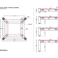 NorStone Spider 3 (bambus). Stolik audio. - 4