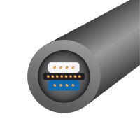 Wireworld Equinox 10 (QBI). Interkonekt audio XLR (2x0.5m) - 2