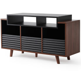 NorStone Oslo 1200 (czarny/orzech). Stolik audio.