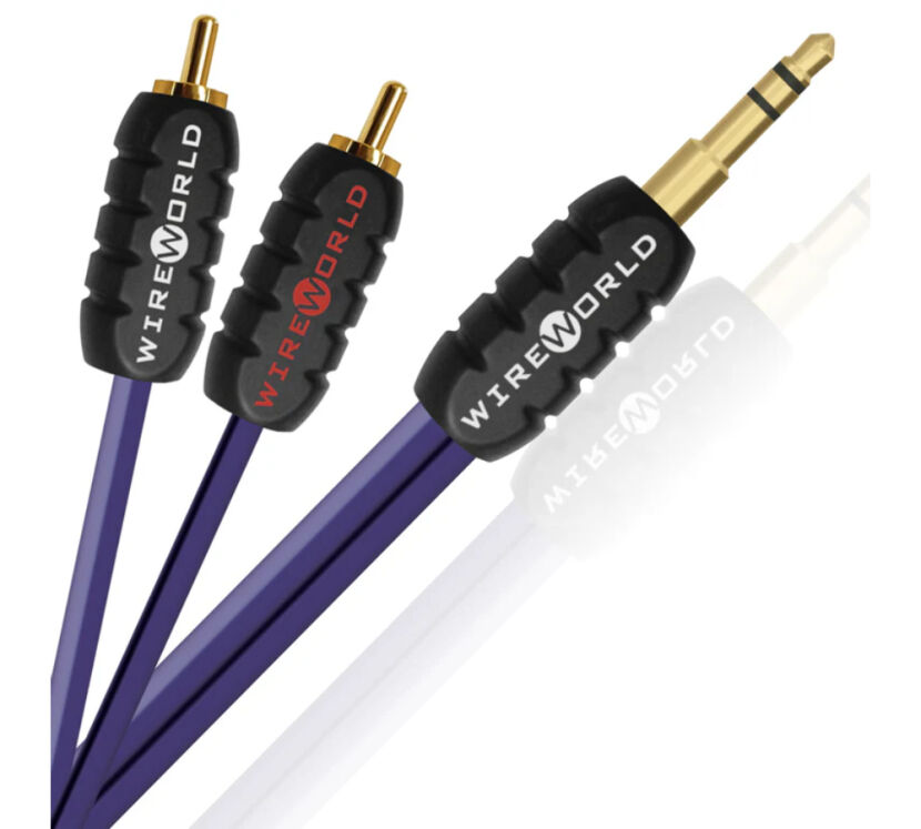 Wireworld Pulse. Przewód Mini Jack - 2xRCA (1.5m).