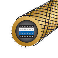 Wireworld Gold Eclipse 10 (GEI). Interkonekt audio RCA (2x0.75m) - 2