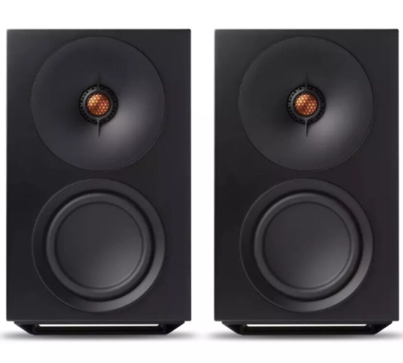 Cambridge Audio L/R M (czarny). Aktywne kolumny podstawkowe.