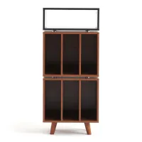 NorStone Stockholm 1100 (czarny/orzech). Stolik audio. - 2