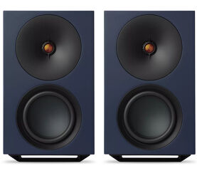 Cambridge Audio L/R X (niebieski). Aktywne kolumny podstawkowe.