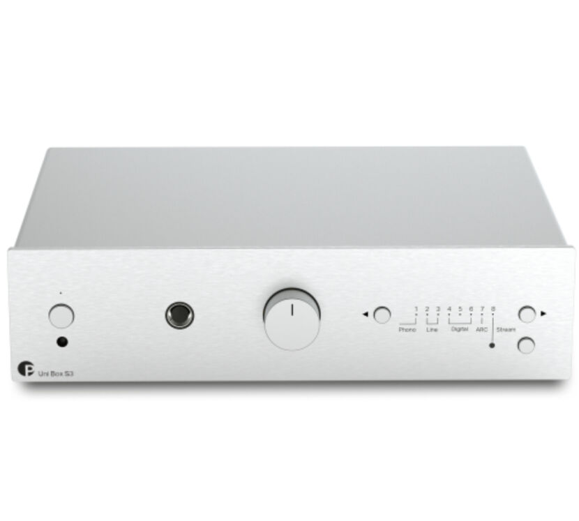 Pro-Ject Uni Box S3 (srebrny). Wzmacniacz z funkcjami sieciowymi.