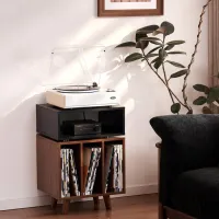 NorStone Stockholm 700 (czarny/orzech). Stolik audio. - 4