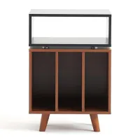 NorStone Stockholm 700 (czarny/orzech). Stolik audio. - 2