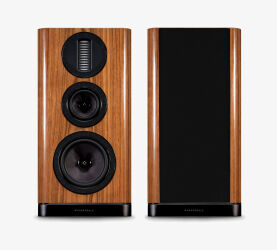 Wharfedale Aura 2 (orzech połysk). Kolumny podstawkowe.