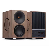 Cambridge Audio L/R X (orzech). Aktywne kolumny podstawkowe. - 2