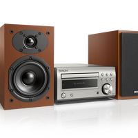 Denon D-M41 (srebrny-wiśniowy). Mini zestaw stereo. - 2