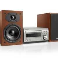 Denon D-M41 (srebrny-wiśniowy). Mini zestaw stereo. - 2