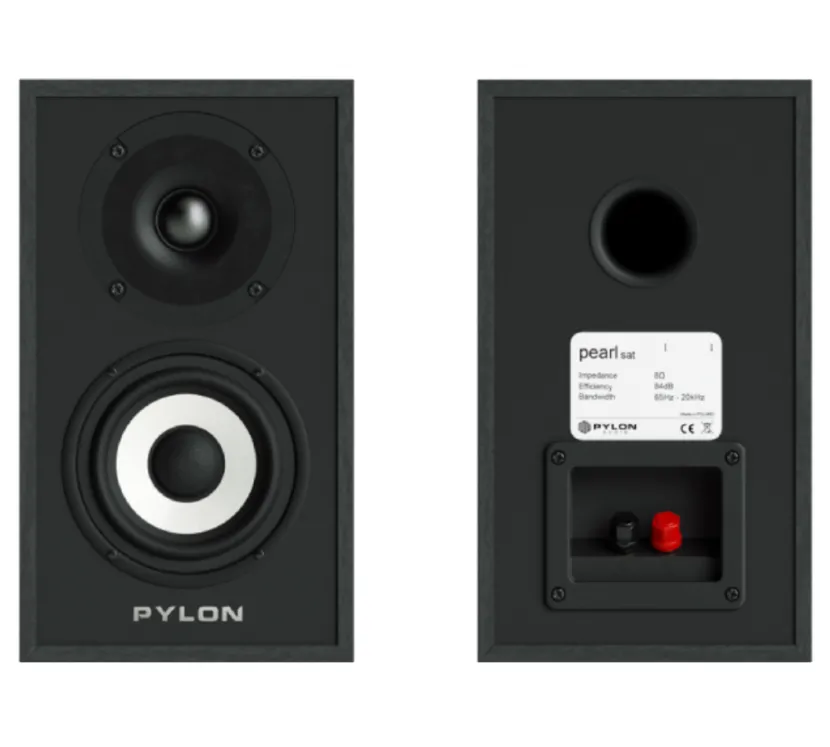 Pylon Audio Pearl Sat (czarny). Kolumny podstawkowe.