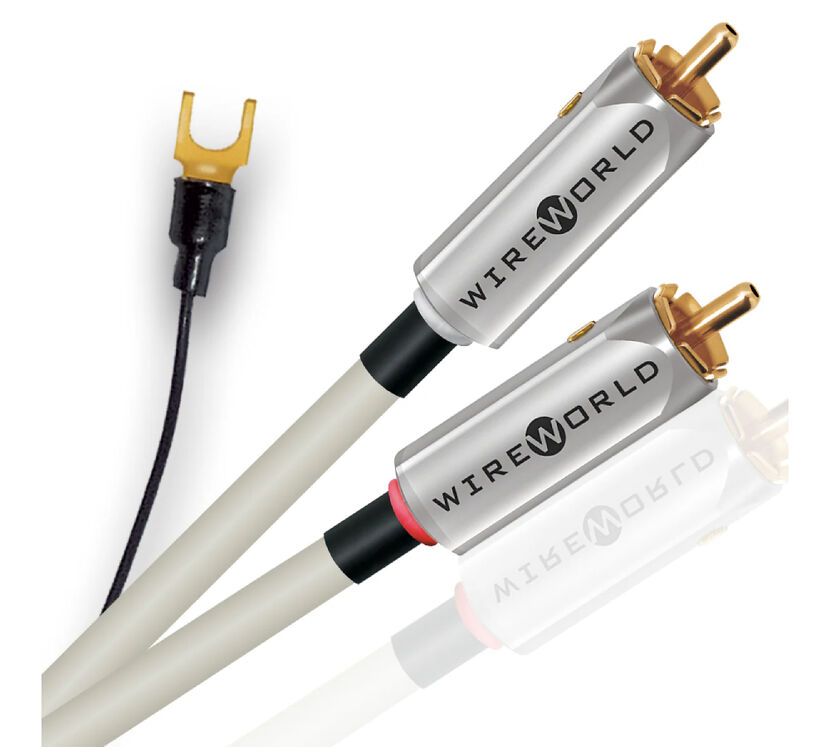 Wireworld Solstice 10 (SOI-G). Przewód gramofonowy RCA z uziemieniem (2x1.0m).