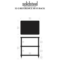 Solidsteel S3-3 (orzech). Stolik audio. - 3