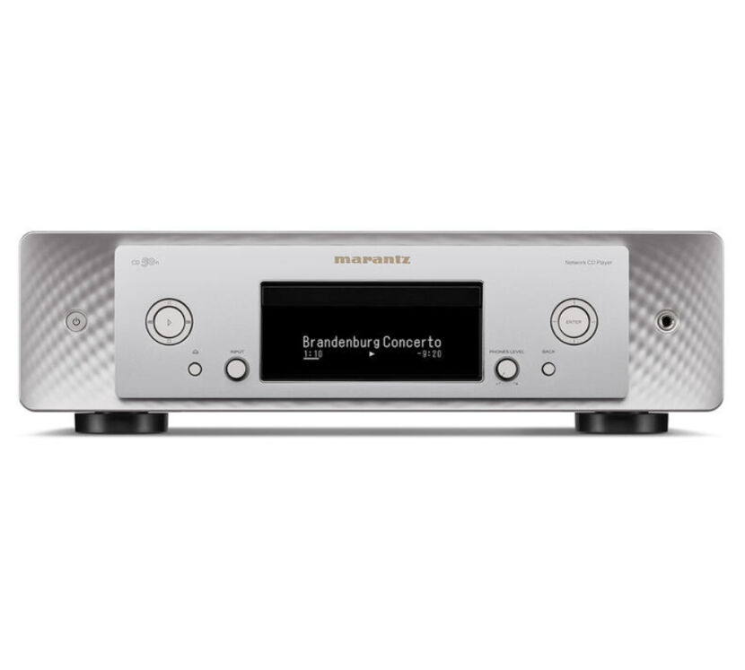 Marantz CD 50n (srebrny). Odtwarzacz CD z funkcjami sieciowymi.