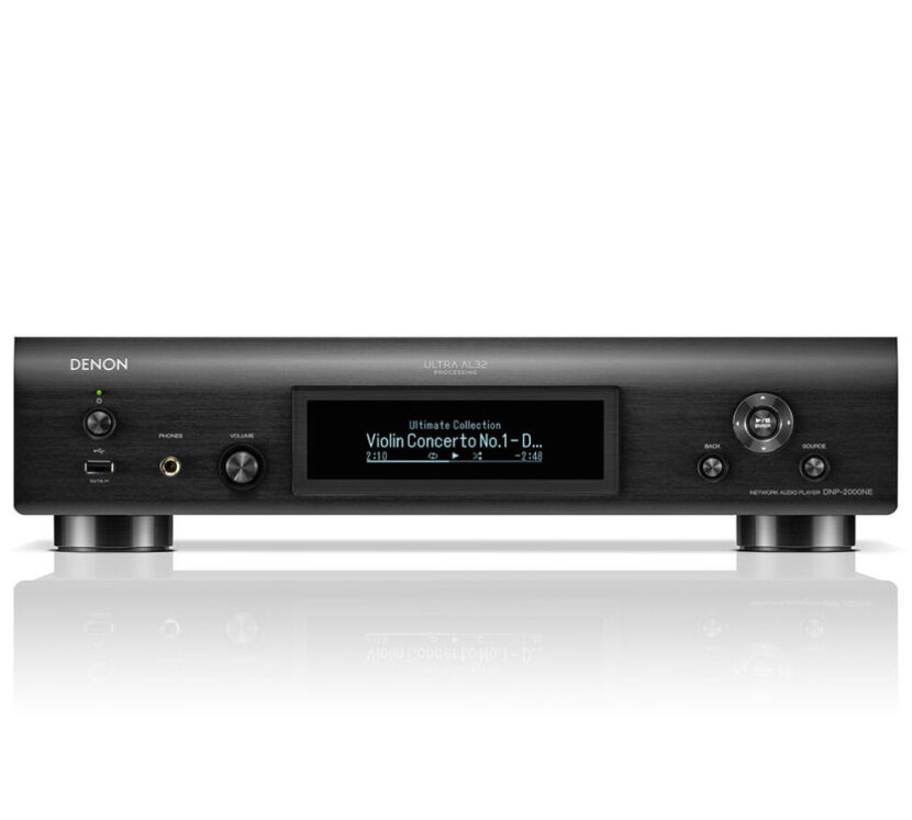 Denon DNP-2000NE (czarny). Sieciowy odtwarzacz audio z Wi-Fi oraz Bluetooth.