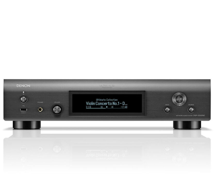 Denon DNP-2000NE (grafitowy). Sieciowy odtwarzacz audio z Wi-Fi oraz Bluetooth.