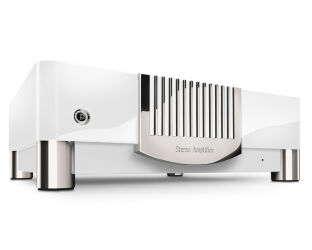MBL Noble Line Stereo Power Amplifier N21 (biały/chrom). Końcówka mocy stereo.