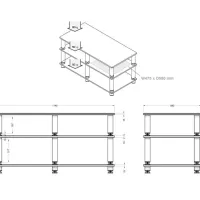 NorStone Stabbl 1140mm . Stolik audio. - 2
