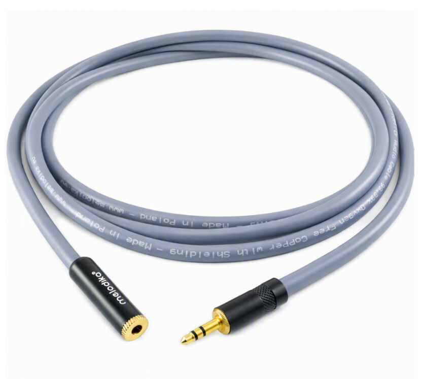Melodika MDPMJ30G. Przedłużacz mini jack 3,5mm (3m).