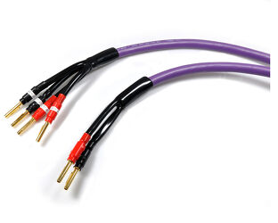 Melodika MDBW41520. Przewód głośnikowy z wtykami typu banan bi-wire (2x2m).