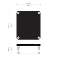Solidsteel HF-B (czarny). Stolik audio pod wzmacniacz. - 2