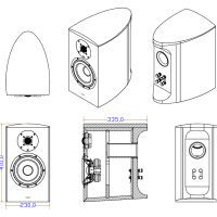 Taga Harmony Diamond B-60 v.3 (orzech naturalny). Kolumny podstawkowe. - 4