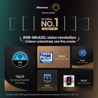 Hisense RGB-MiniLED TV 116UXQ. Telewizor RGB-MiniLED 116