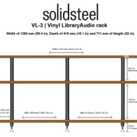 Solidsteel VL-3 (orzech). Stolik audio. - 4
