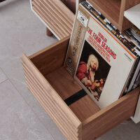 NorStone Oslo Vinyl 800 (czarny/orzech). Stolik audio. - 6