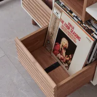 NorStone Oslo Vinyl 800 (czarny/orzech). Stolik audio. - 6