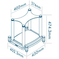 Wharfedale Elysian 2 Stands (orzech). Dedykowane podstawki. - 2
