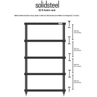 Solidsteel S2-5 (czarny). Stolik audio. - 2